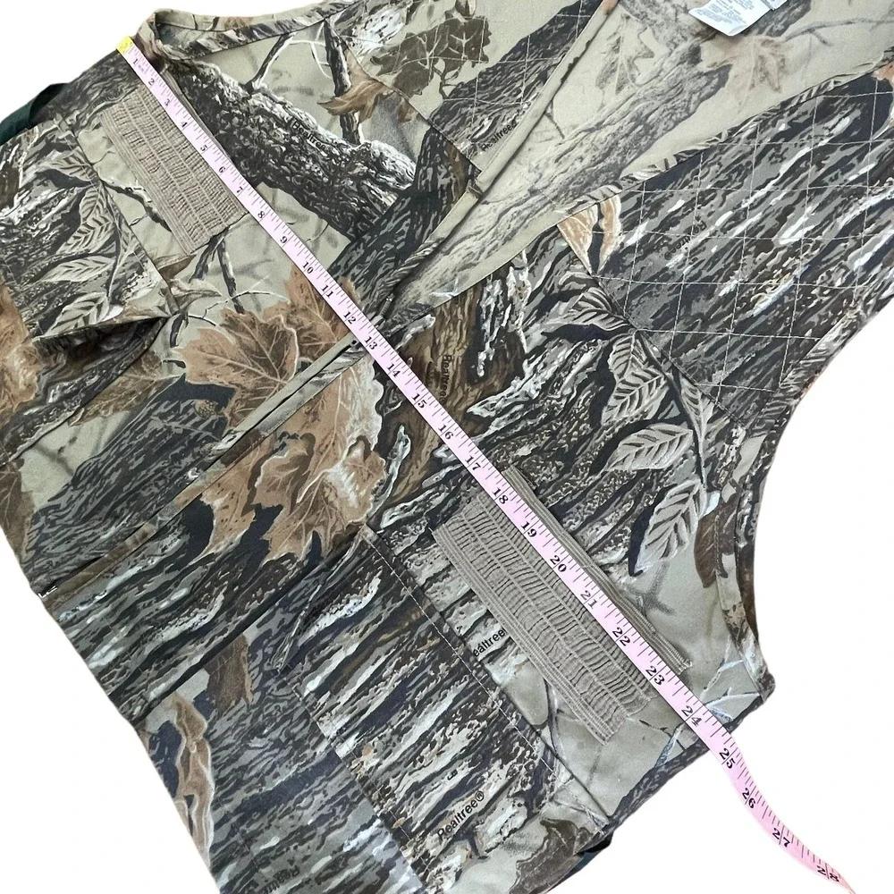 Ozark Trail Hunting Vest Mens Large Camouflage Zip Hiking Fishing‎ Outdoors EUC